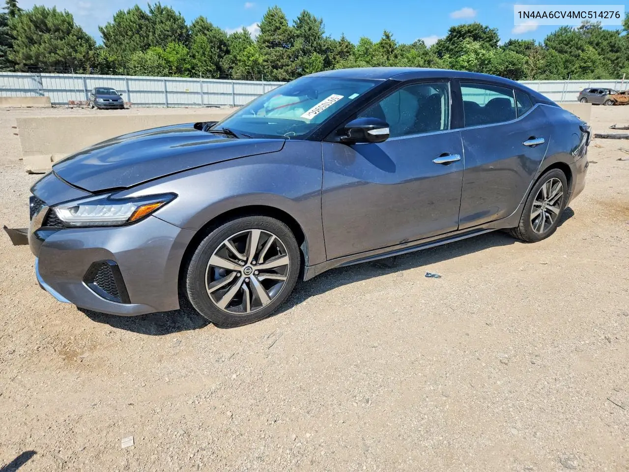 2021 Nissan Maxima Sv VIN: 1N4AA6CV4MC514276 Lot: 59105906