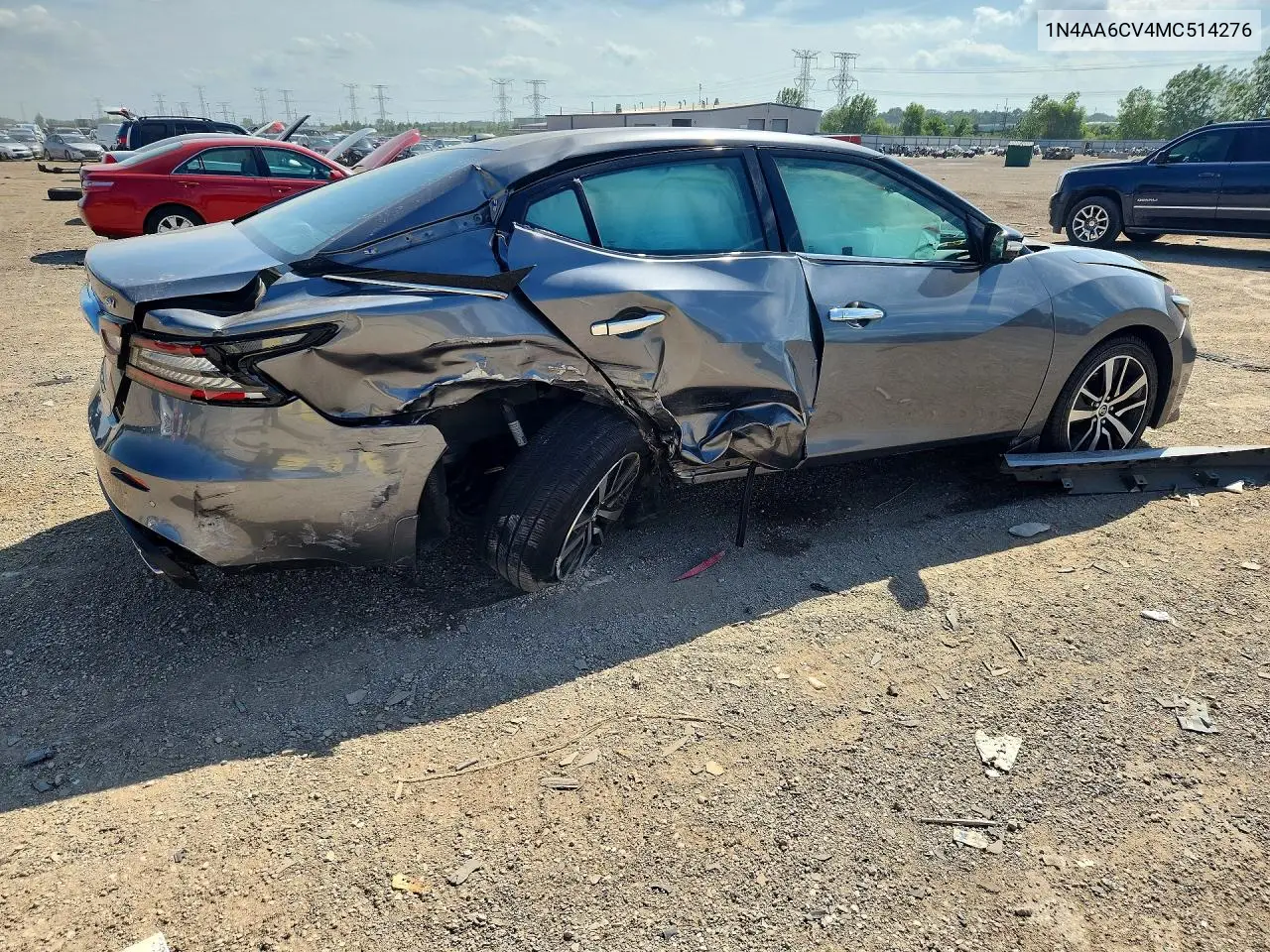 2021 Nissan Maxima Sv VIN: 1N4AA6CV4MC514276 Lot: 59105906