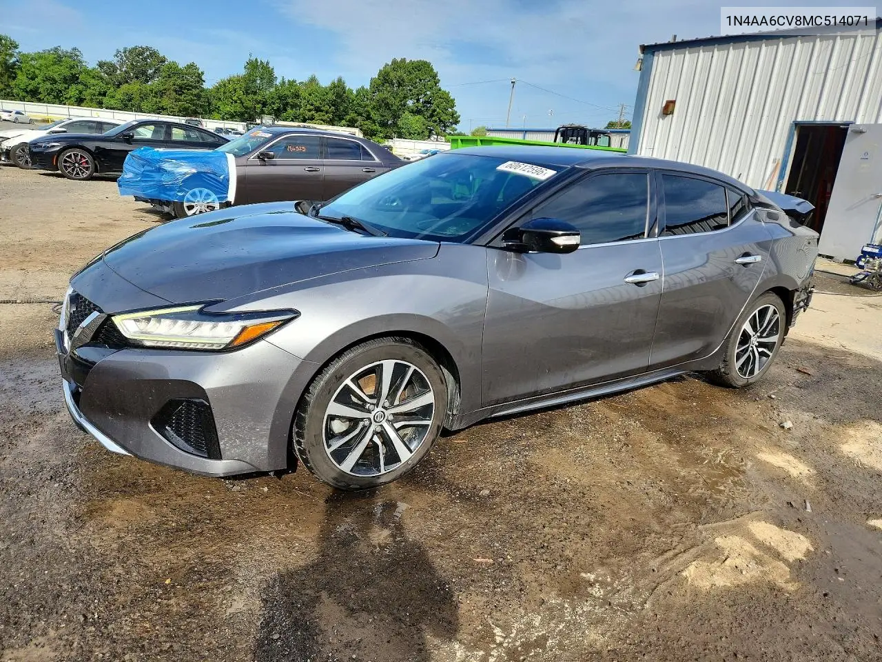 2021 Nissan Maxima Sv VIN: 1N4AA6CV8MC514071 Lot: 60612596