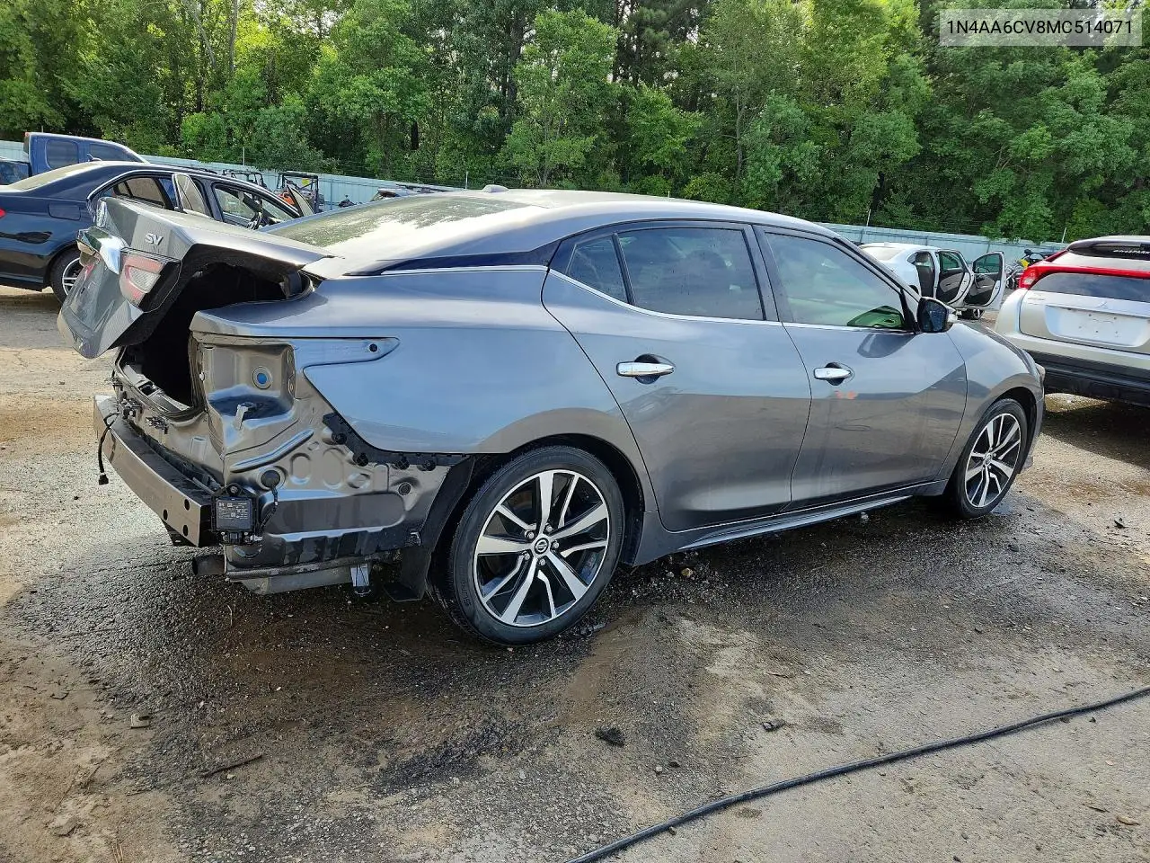2021 Nissan Maxima Sv VIN: 1N4AA6CV8MC514071 Lot: 60612596