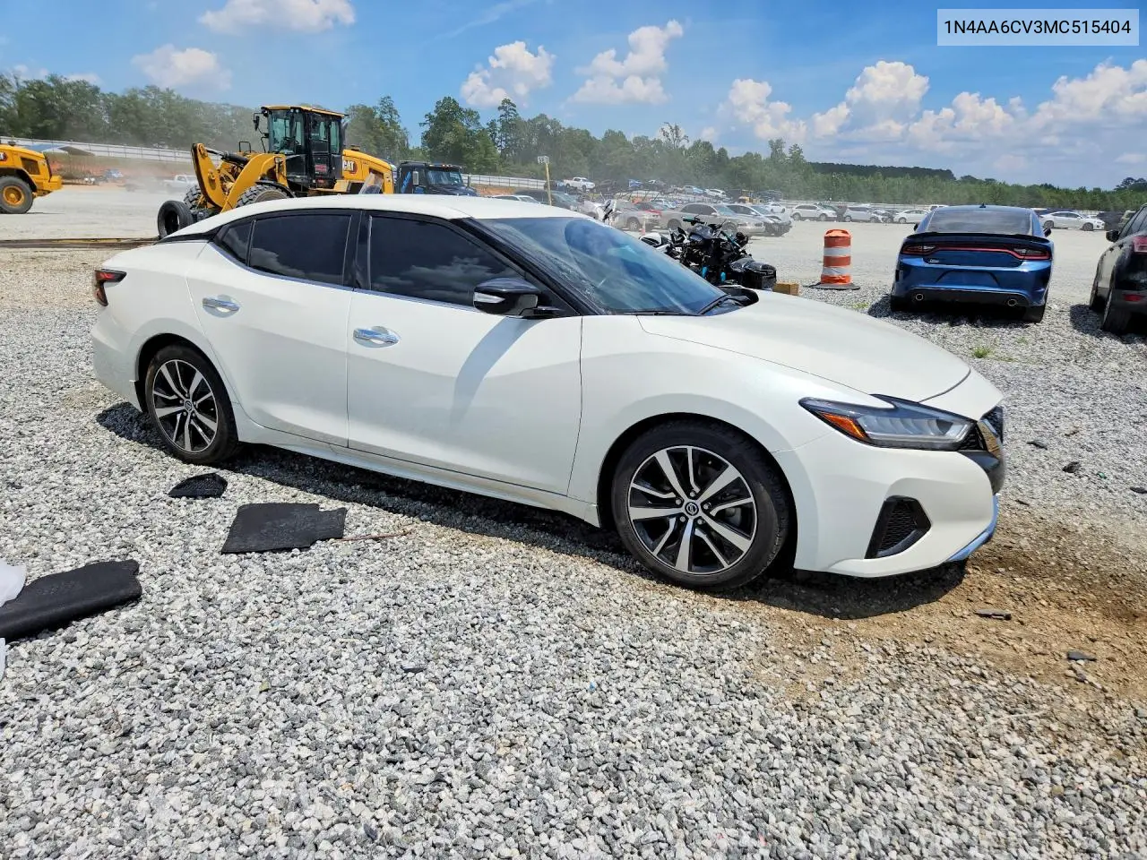 2021 Nissan Maxima Sv VIN: 1N4AA6CV3MC515404 Lot: 60840126