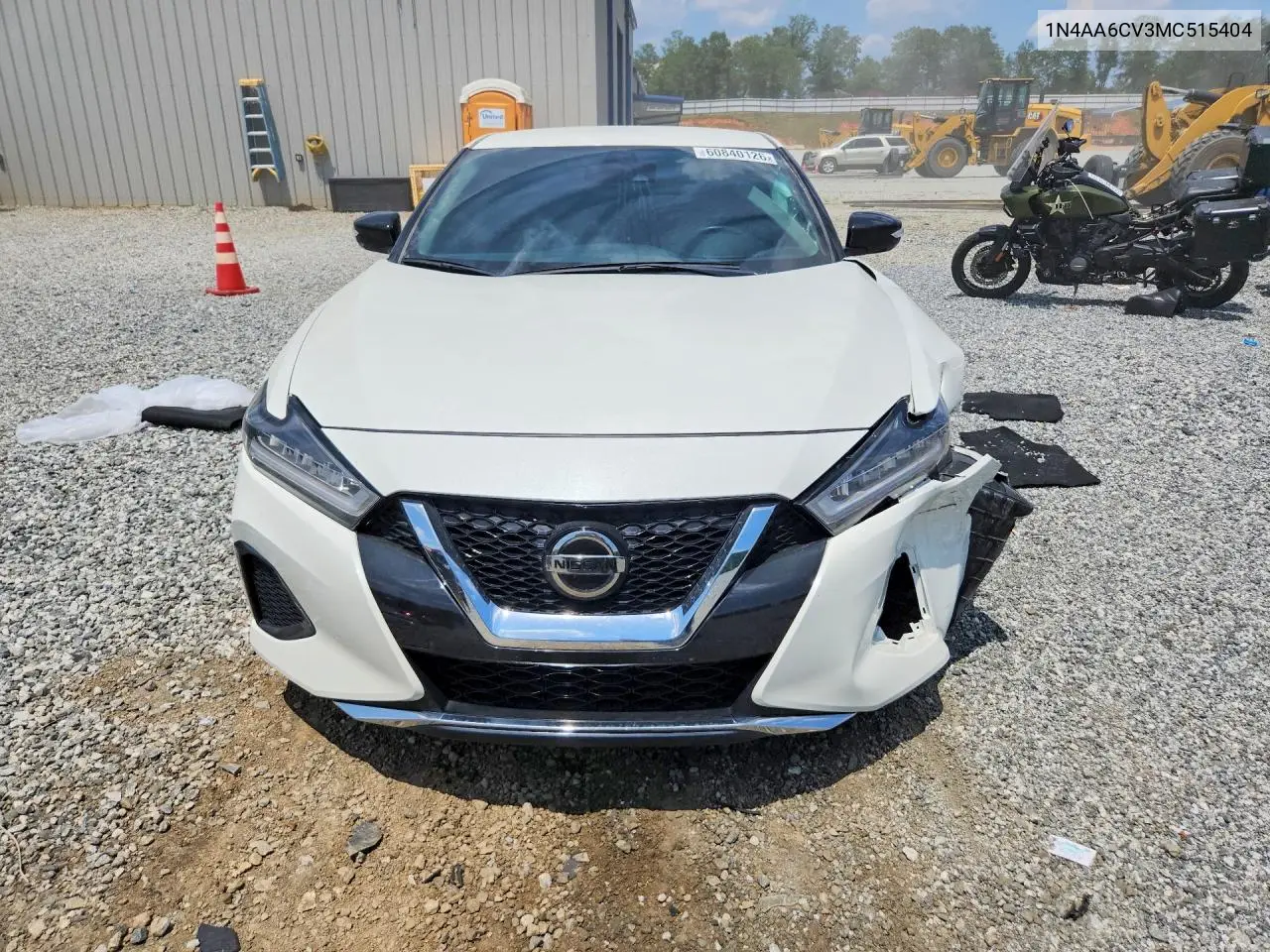 2021 Nissan Maxima Sv VIN: 1N4AA6CV3MC515404 Lot: 60840126