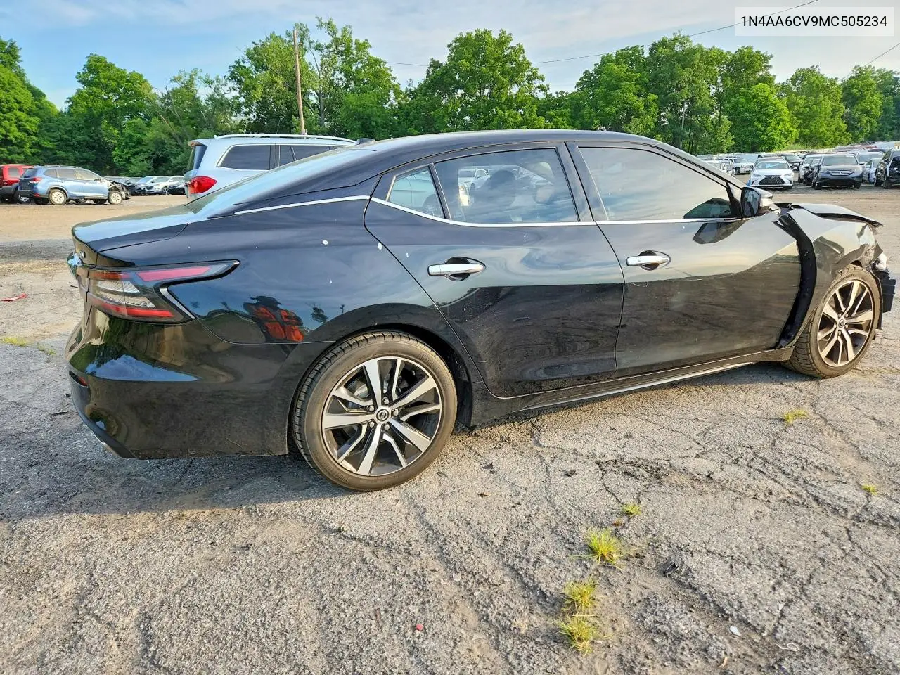 2021 Nissan Maxima Sv VIN: 1N4AA6CV9MC505234 Lot: 60864286