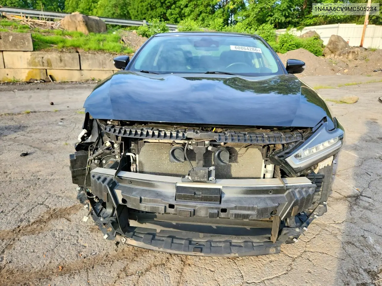 2021 Nissan Maxima Sv VIN: 1N4AA6CV9MC505234 Lot: 60864286