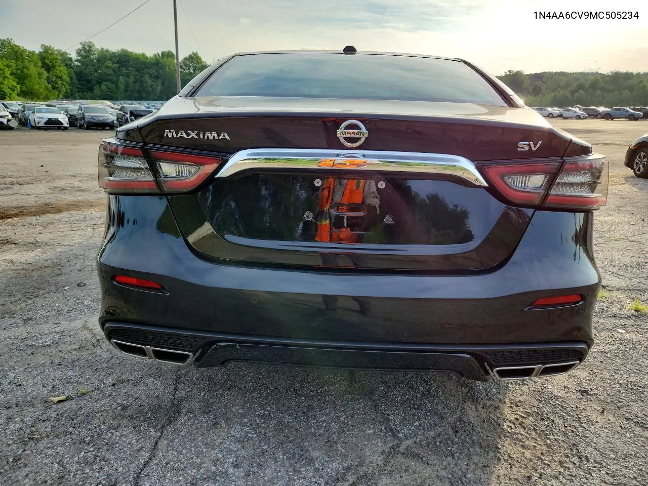 2021 Nissan Maxima Sv VIN: 1N4AA6CV9MC505234 Lot: 60864286