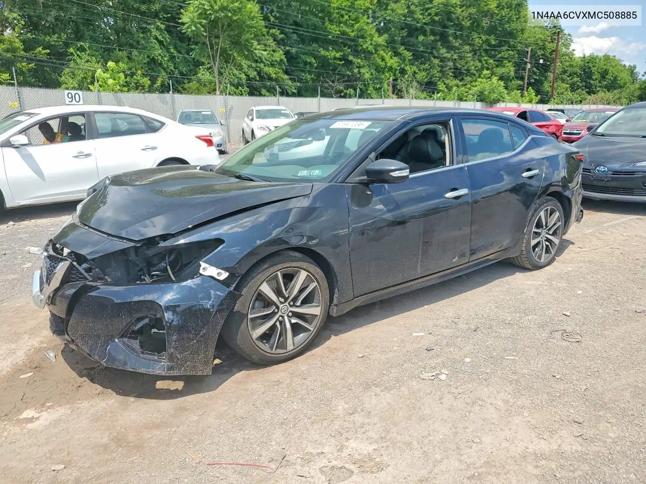 2021 Nissan Maxima Sv VIN: 1N4AA6CVXMC508885 Lot: 61941036