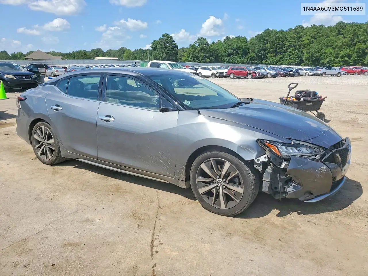 2021 Nissan Maxima Sv VIN: 1N4AA6CV3MC511689 Lot: 85615245