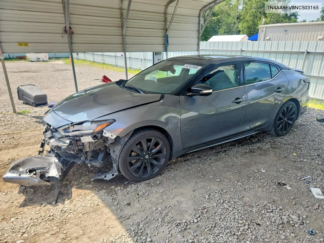 2022 Nissan Maxima Sr VIN: 1N4AA6EV8NC503165 Lot: 59340906