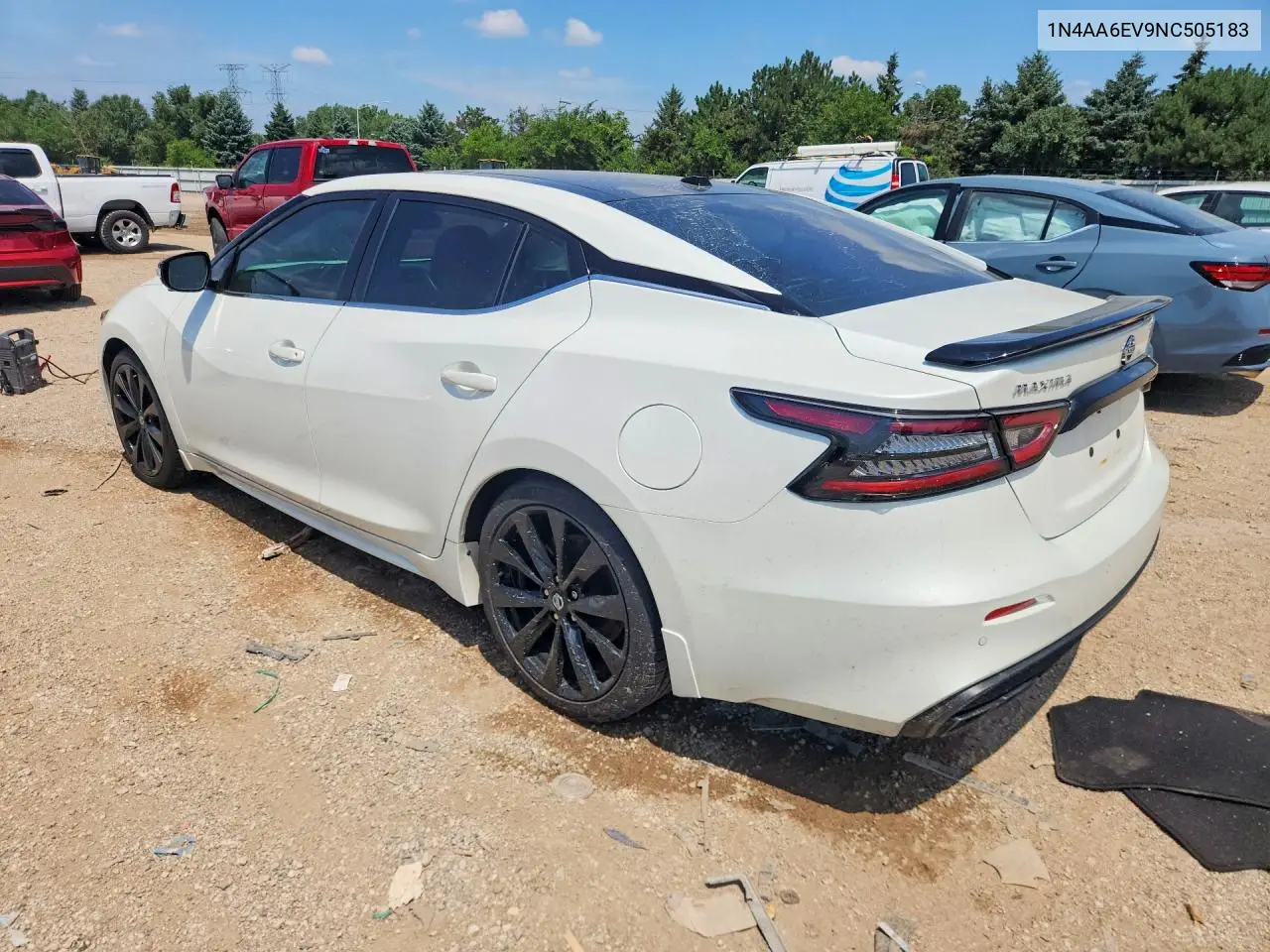 2022 Nissan Maxima Sr VIN: 1N4AA6EV9NC505183 Lot: 60188256