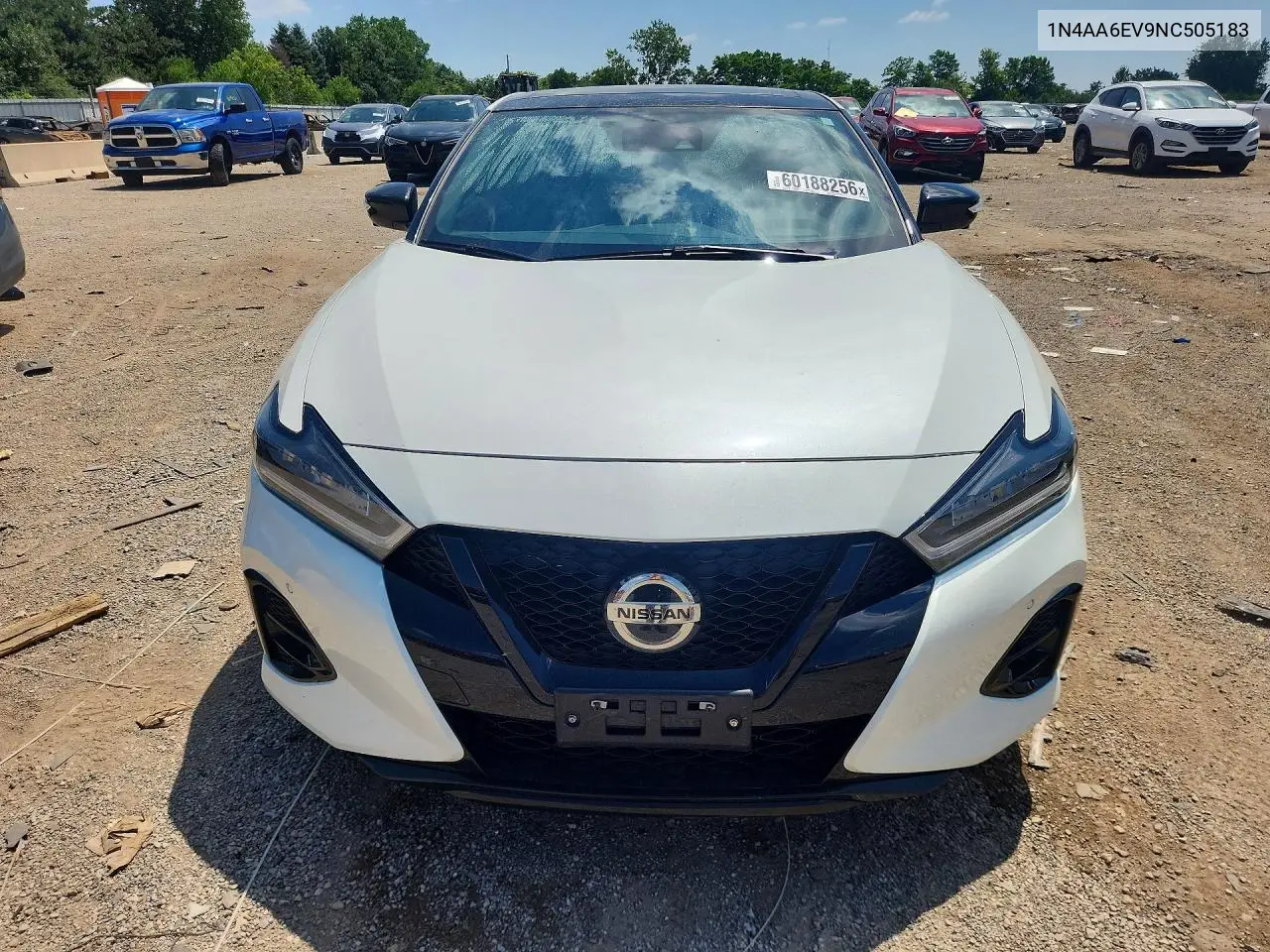 2022 Nissan Maxima Sr VIN: 1N4AA6EV9NC505183 Lot: 60188256