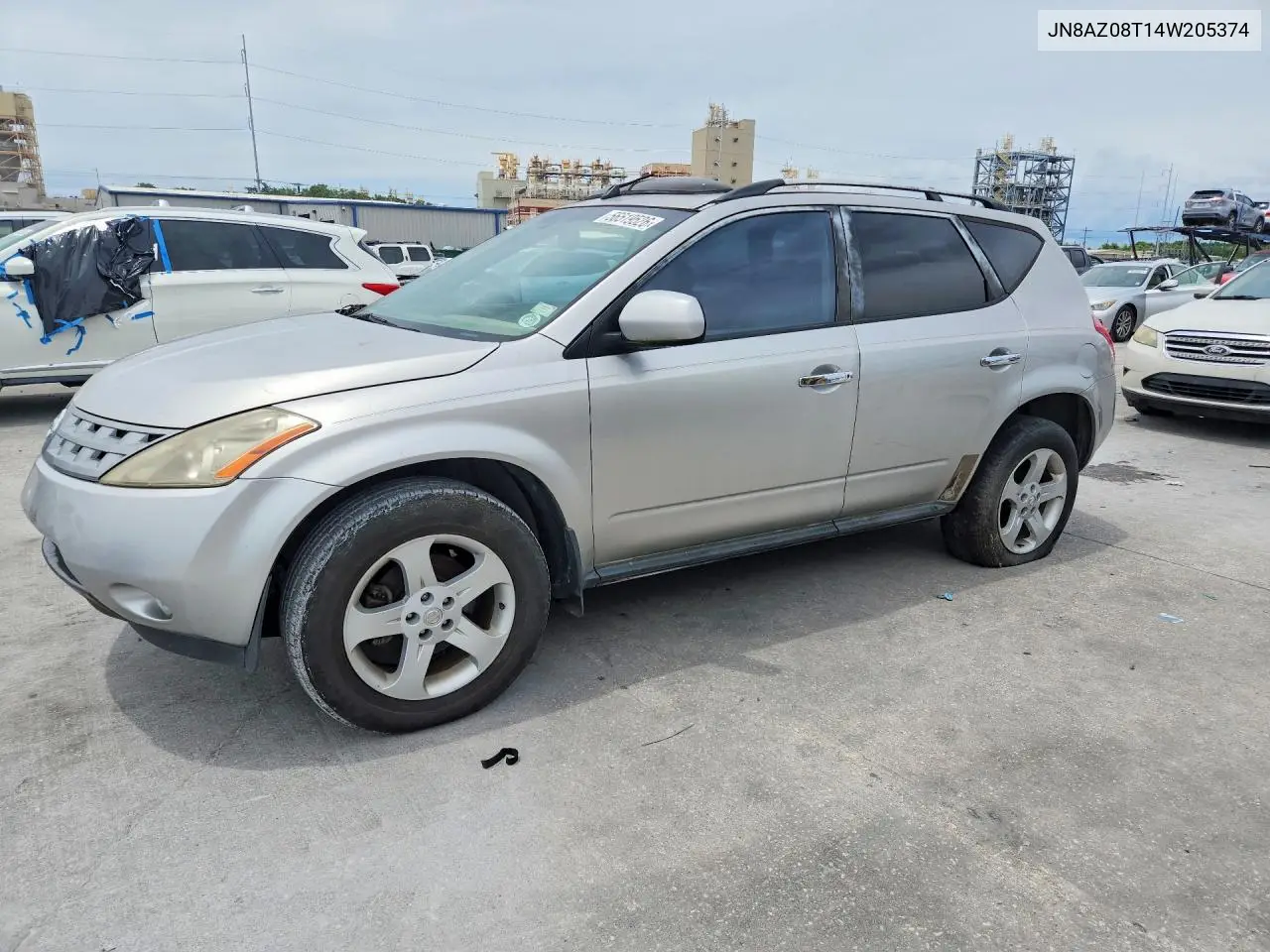 2004 Nissan Murano Sl VIN: JN8AZ08T14W205374 Lot: 56519526