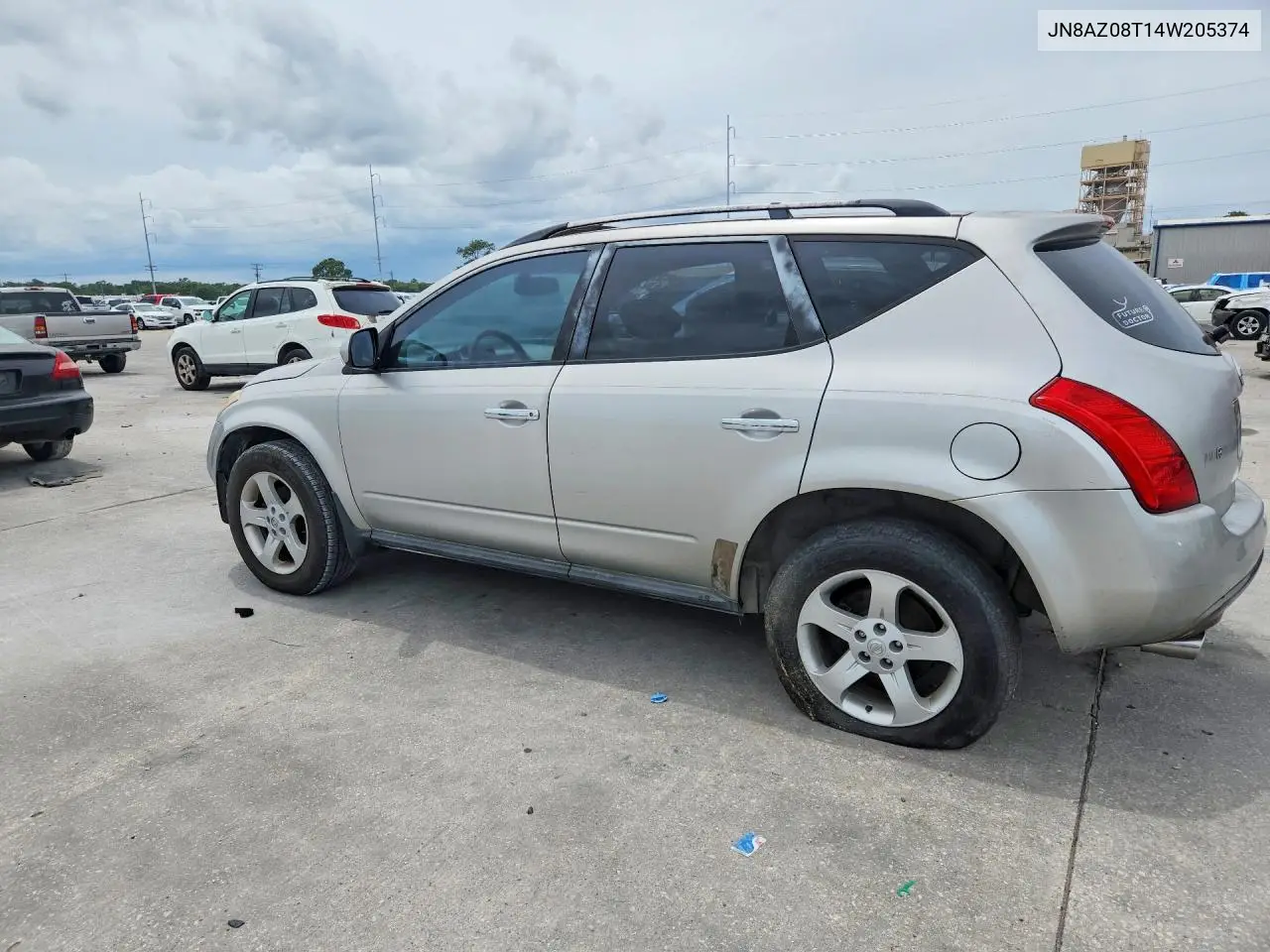 2004 Nissan Murano Sl VIN: JN8AZ08T14W205374 Lot: 56519526