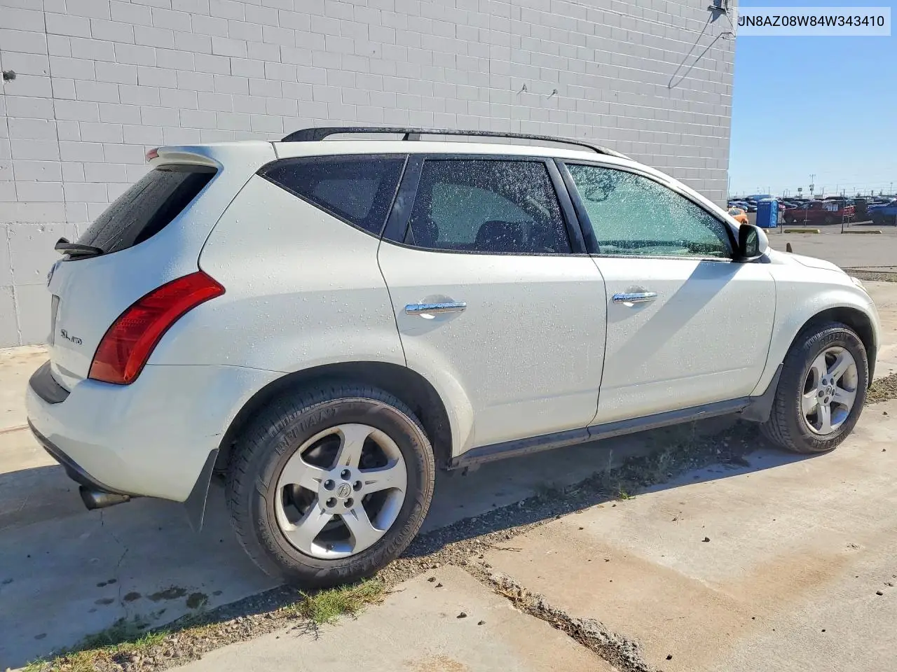 2004 Nissan Murano Sl VIN: JN8AZ08W84W343410 Lot: 57217696