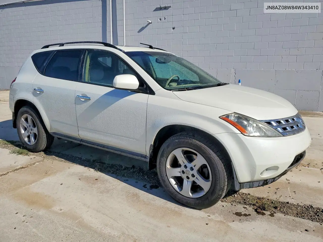 2004 Nissan Murano Sl VIN: JN8AZ08W84W343410 Lot: 57217696