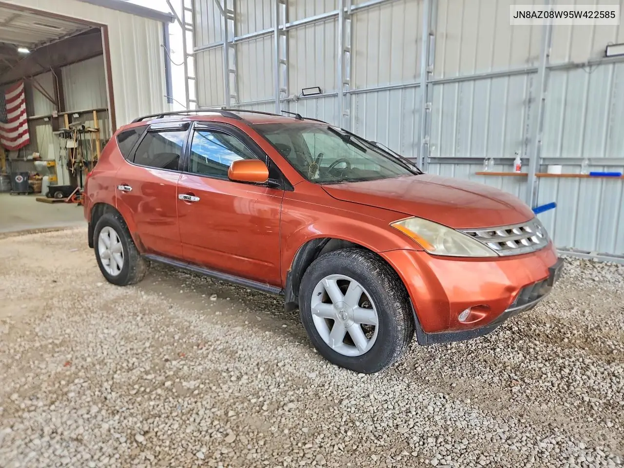 2005 Nissan Murano VIN: JN8AZ08W95W422585 Lot: 56137136
