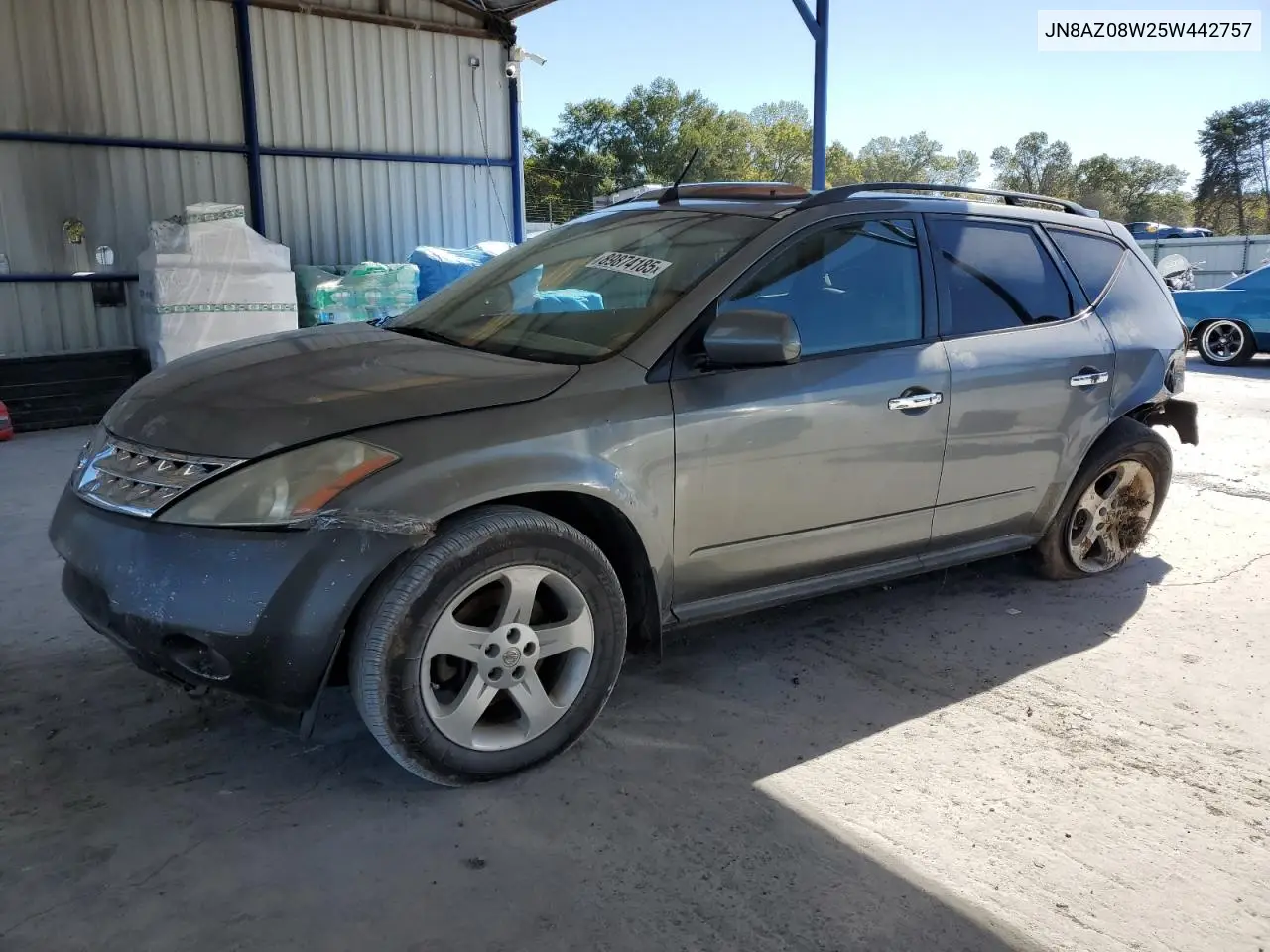 JN8AZ08W25W442757 2005 Nissan Murano Sl