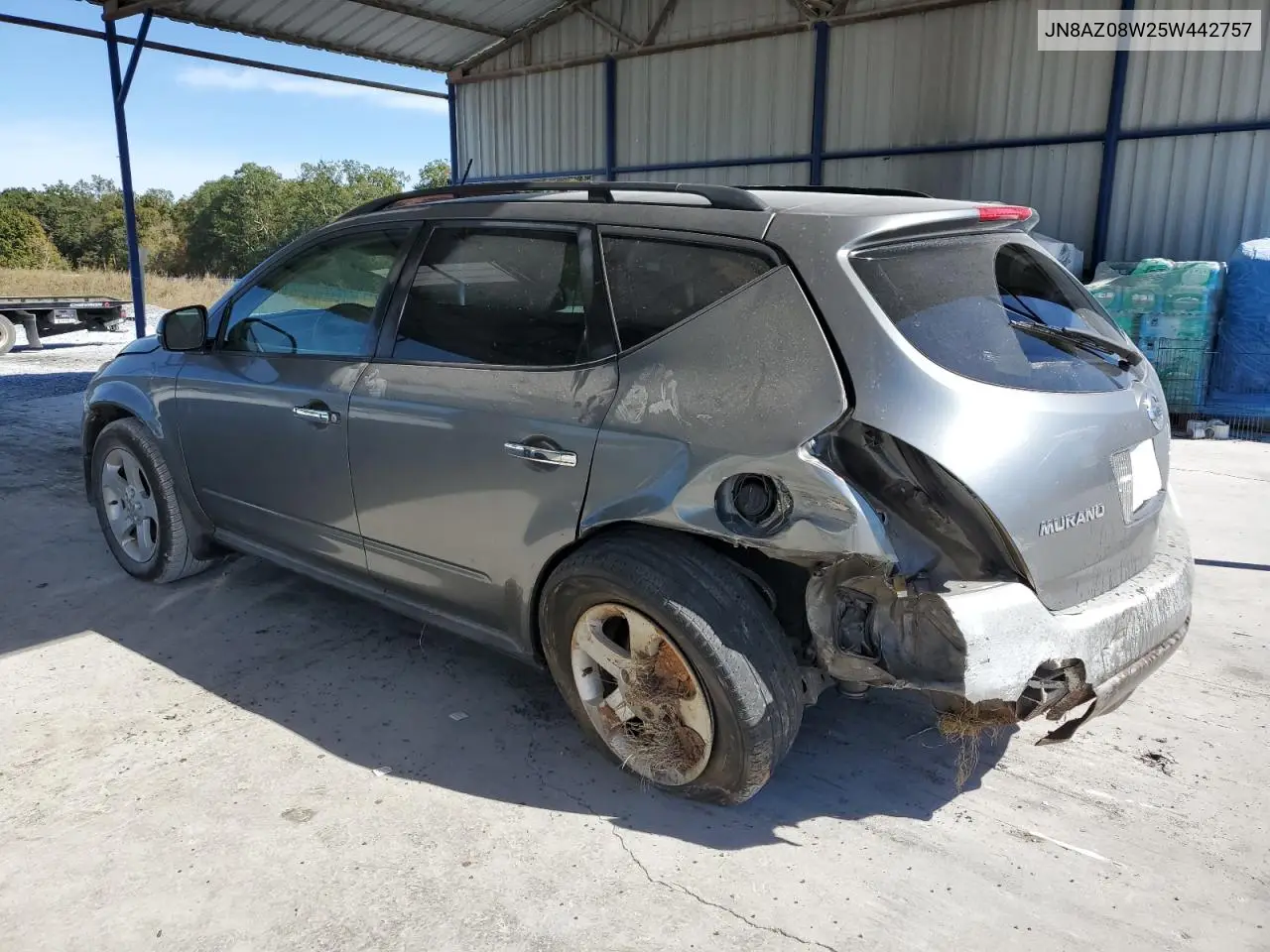 JN8AZ08W25W442757 2005 Nissan Murano Sl