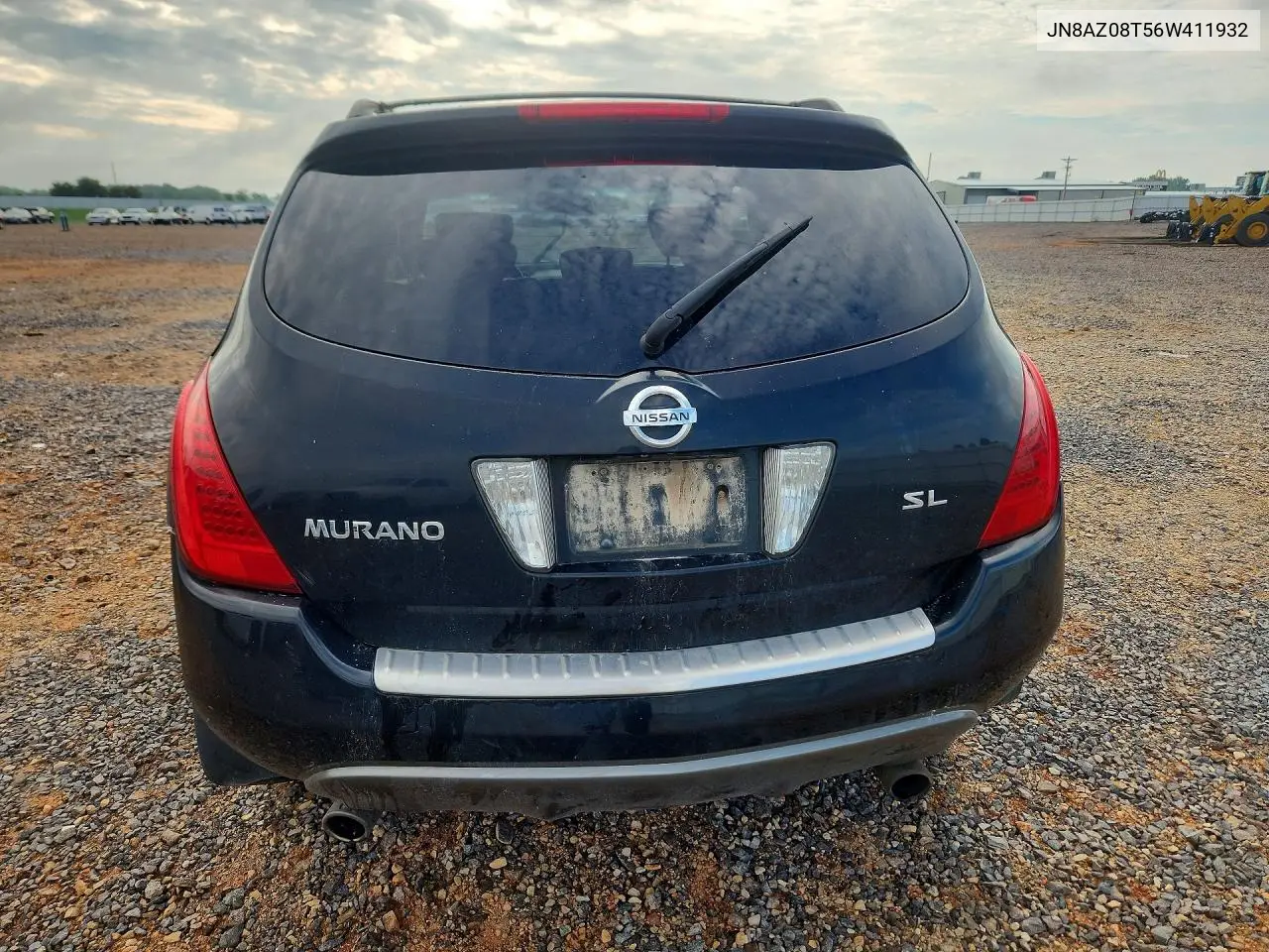 2006 Nissan Murano S VIN: JN8AZ08T56W411932 Lot: 61118406
