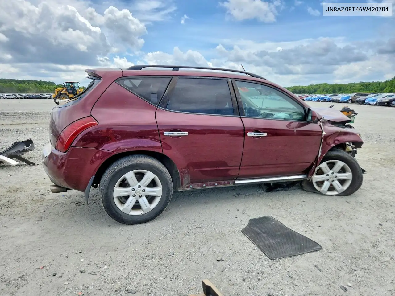 2006 Nissan Murano S VIN: JN8AZ08T46W420704 Lot: 61766946