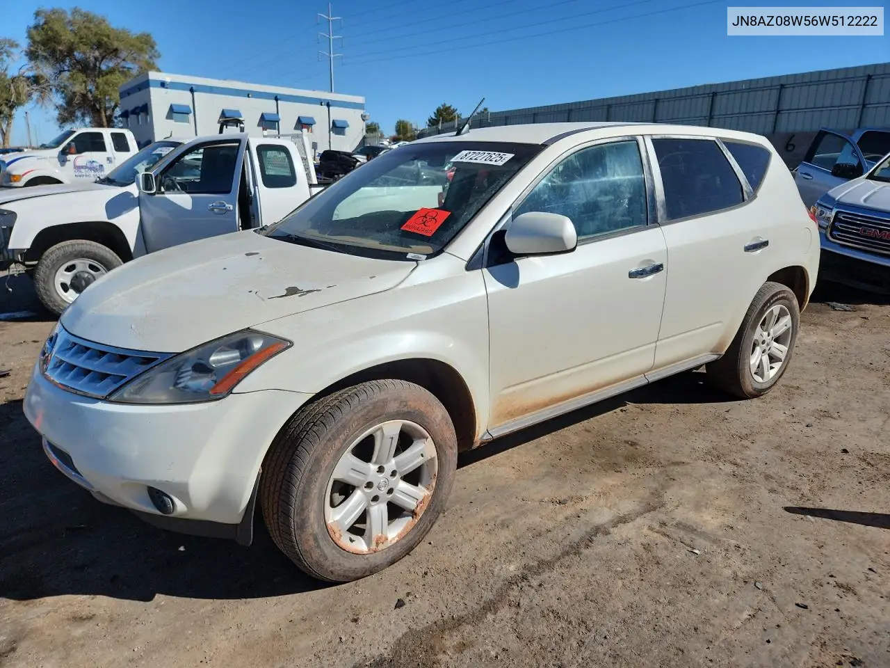 JN8AZ08W56W512222 2006 Nissan Murano Sl