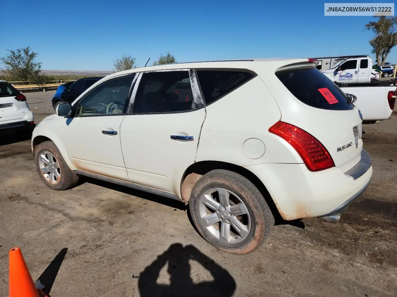 JN8AZ08W56W512222 2006 Nissan Murano Sl