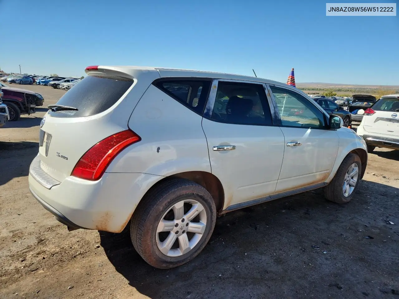 JN8AZ08W56W512222 2006 Nissan Murano Sl