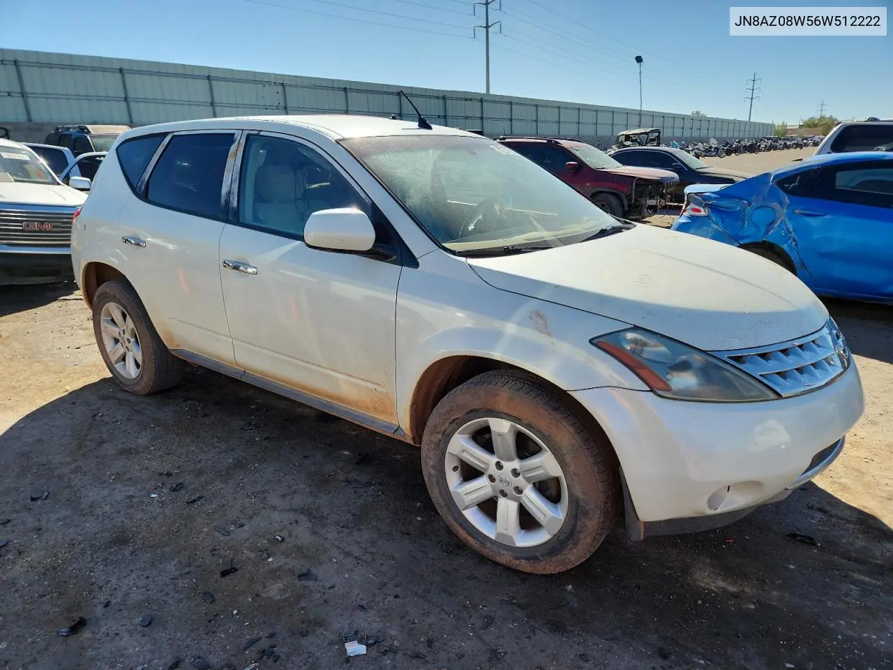 JN8AZ08W56W512222 2006 Nissan Murano Sl