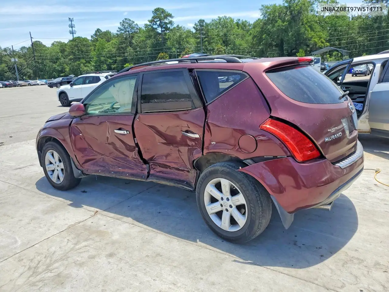 2007 Nissan Murano S VIN: JN8AZ08T97W514711 Lot: 56822946