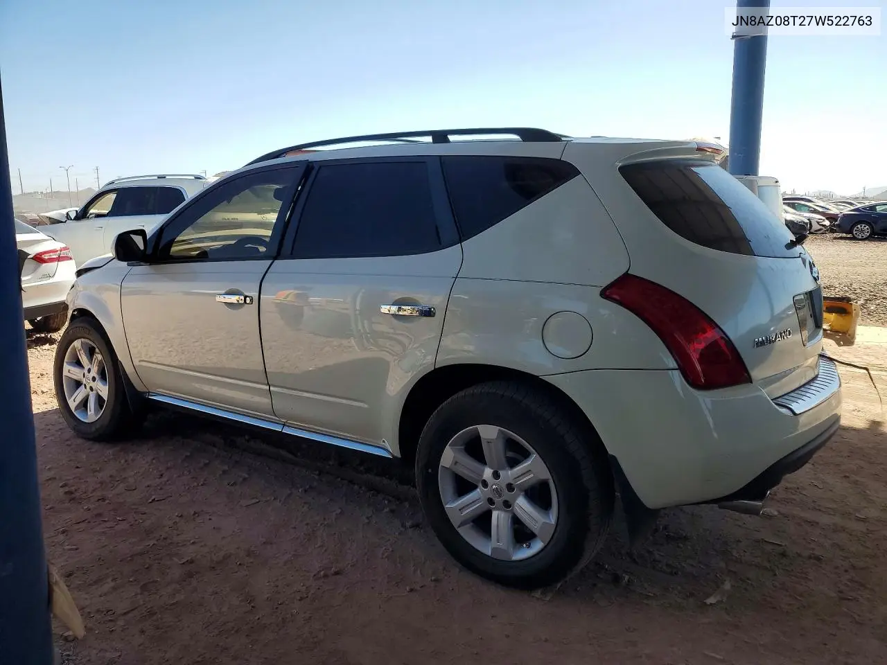 2007 Nissan Murano S VIN: JN8AZ08T27W522763 Lot: 59382436