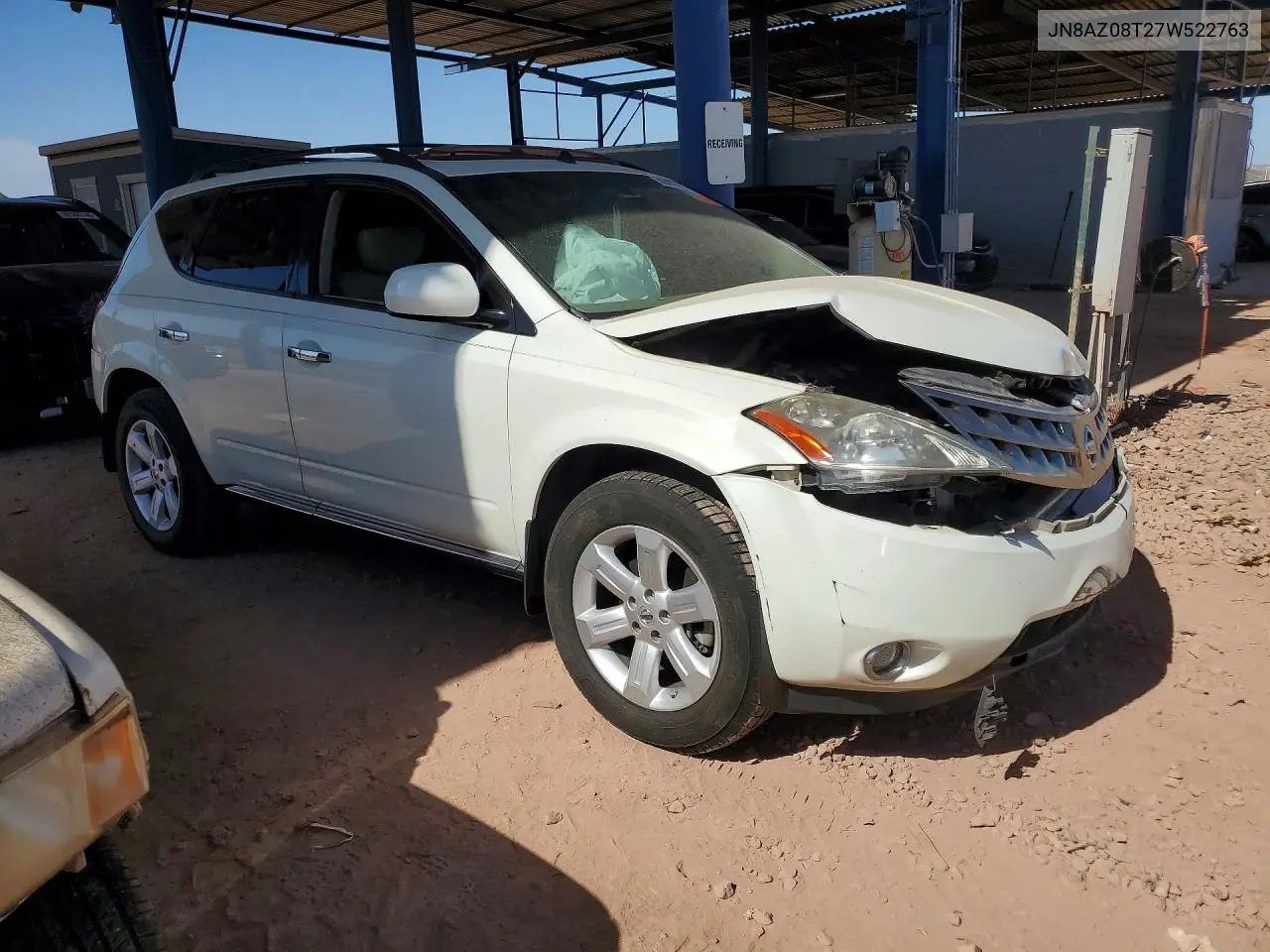2007 Nissan Murano S VIN: JN8AZ08T27W522763 Lot: 59382436