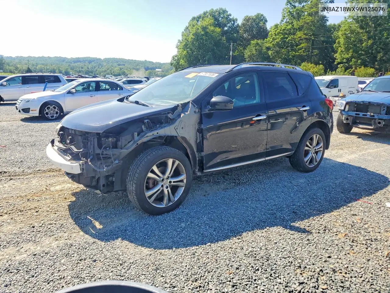 2009 Nissan Murano S/Sl/Le VIN: JN8AZ18WX9W125076 Lot: 57357636