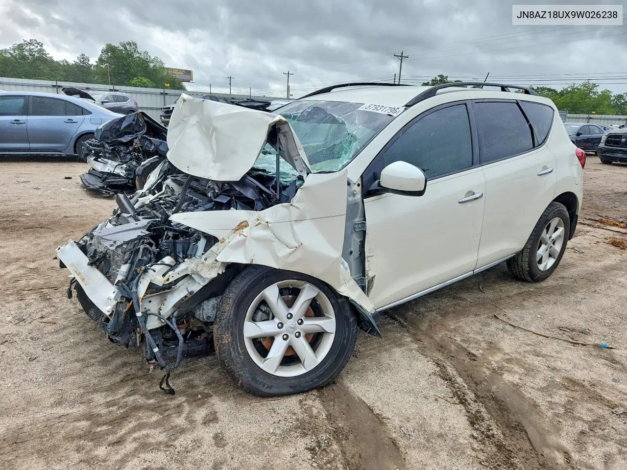 2009 Nissan Murano S VIN: JN8AZ18UX9W026238 Lot: 57931796