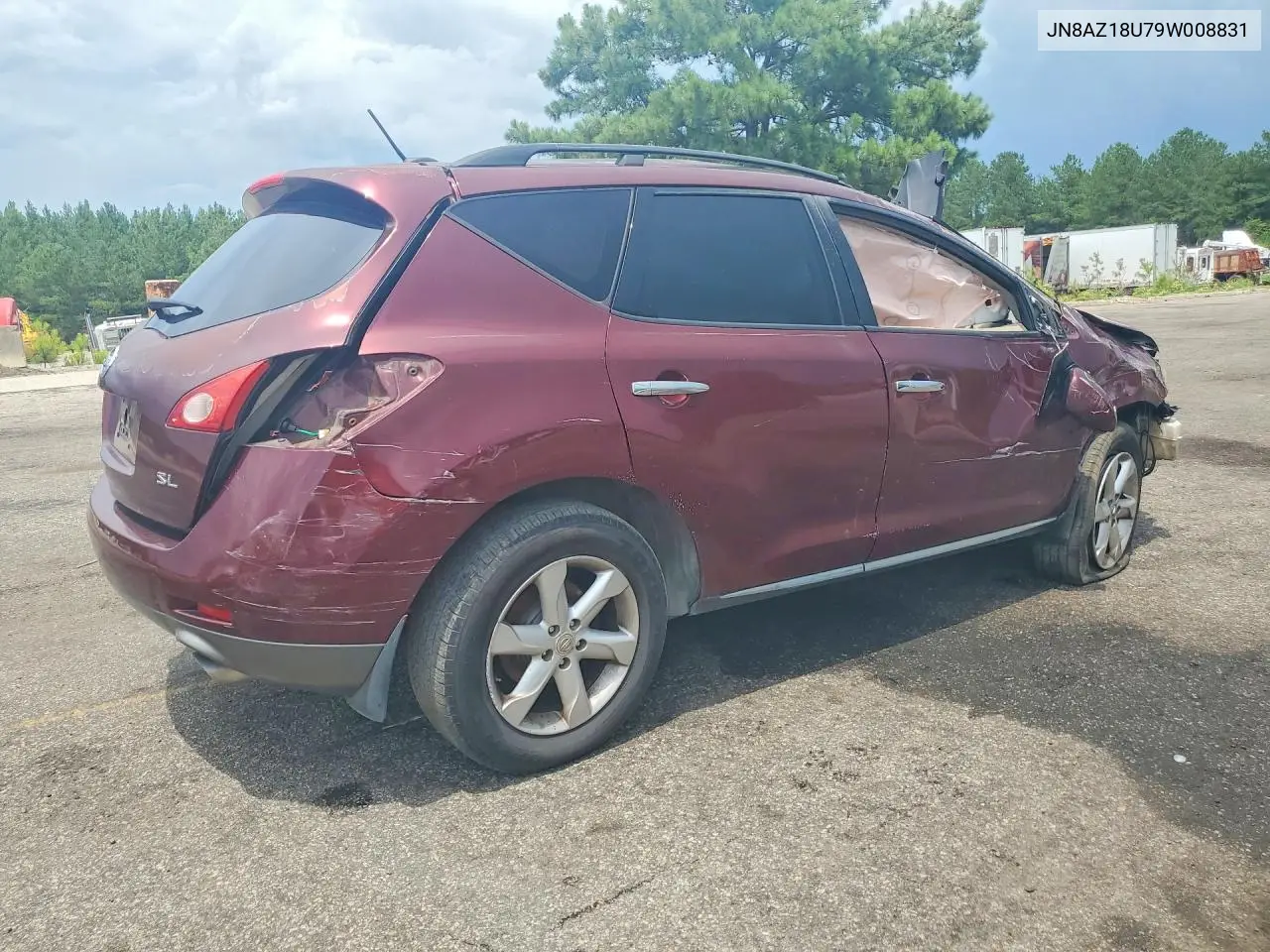 2009 Nissan Murano S VIN: JN8AZ18U79W008831 Lot: 58256966