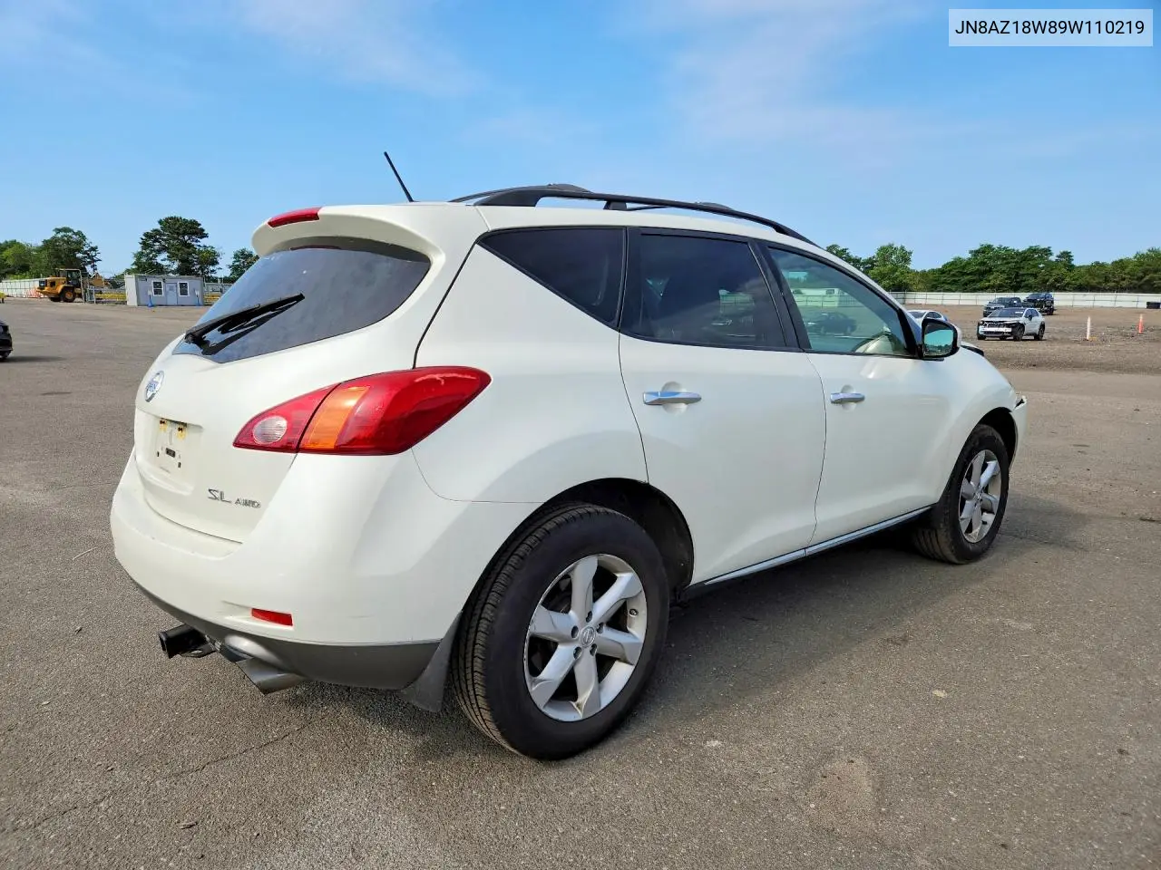 2009 Nissan Murano S VIN: JN8AZ18W89W110219 Lot: 60516596