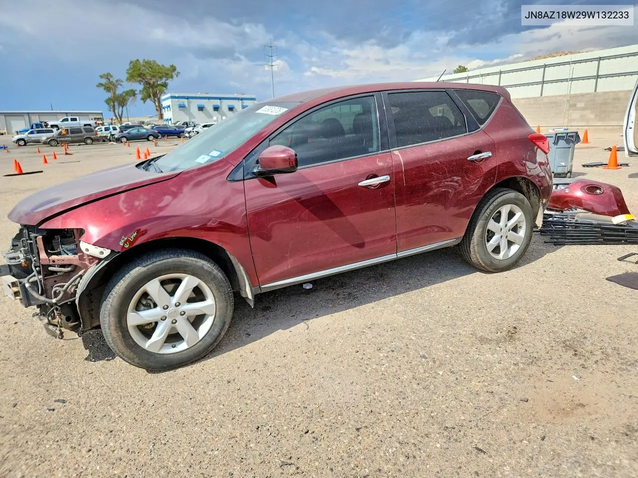 2009 Nissan Murano S VIN: JN8AZ18W29W132233 Lot: 60981276