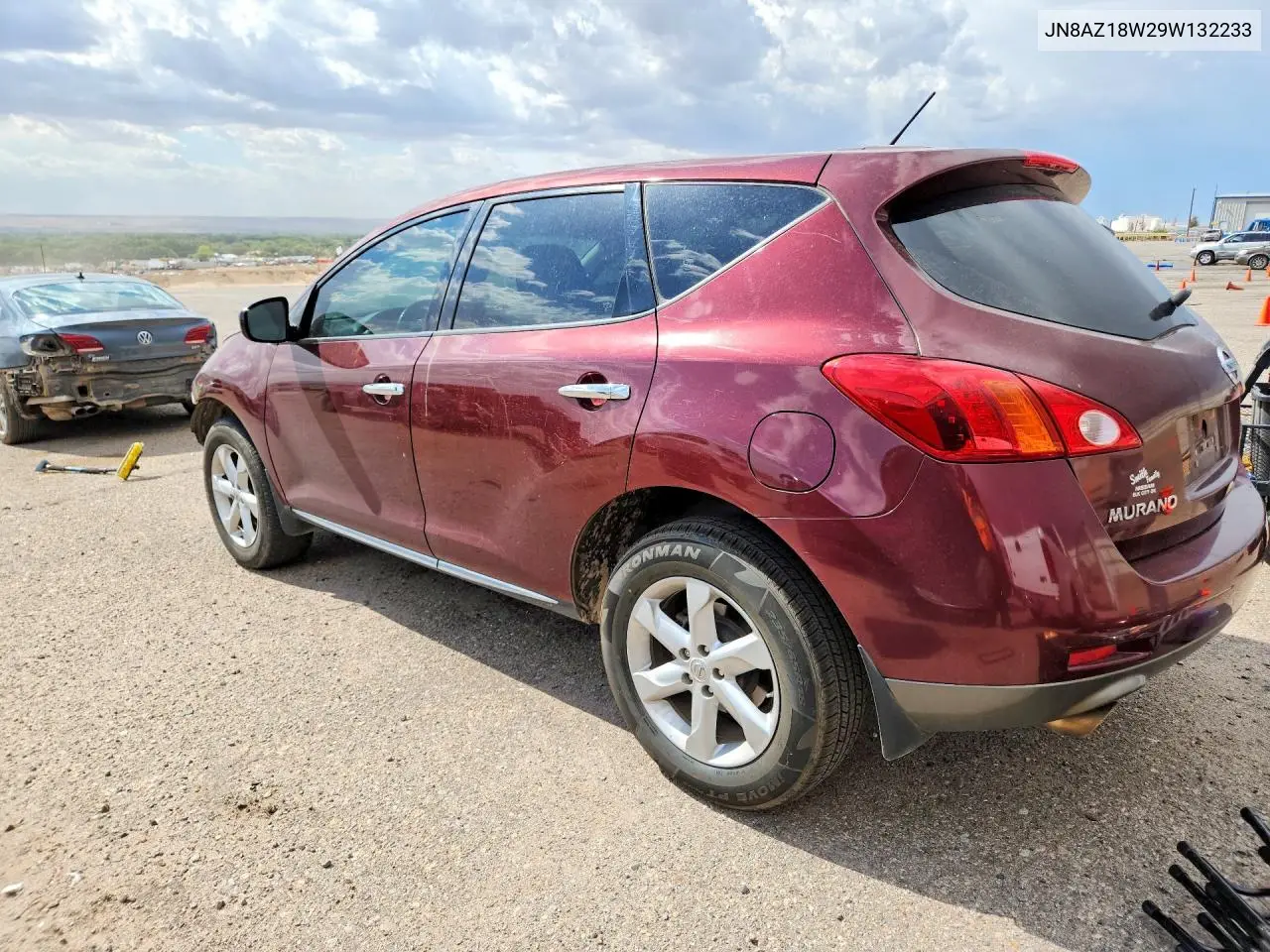 2009 Nissan Murano S VIN: JN8AZ18W29W132233 Lot: 60981276