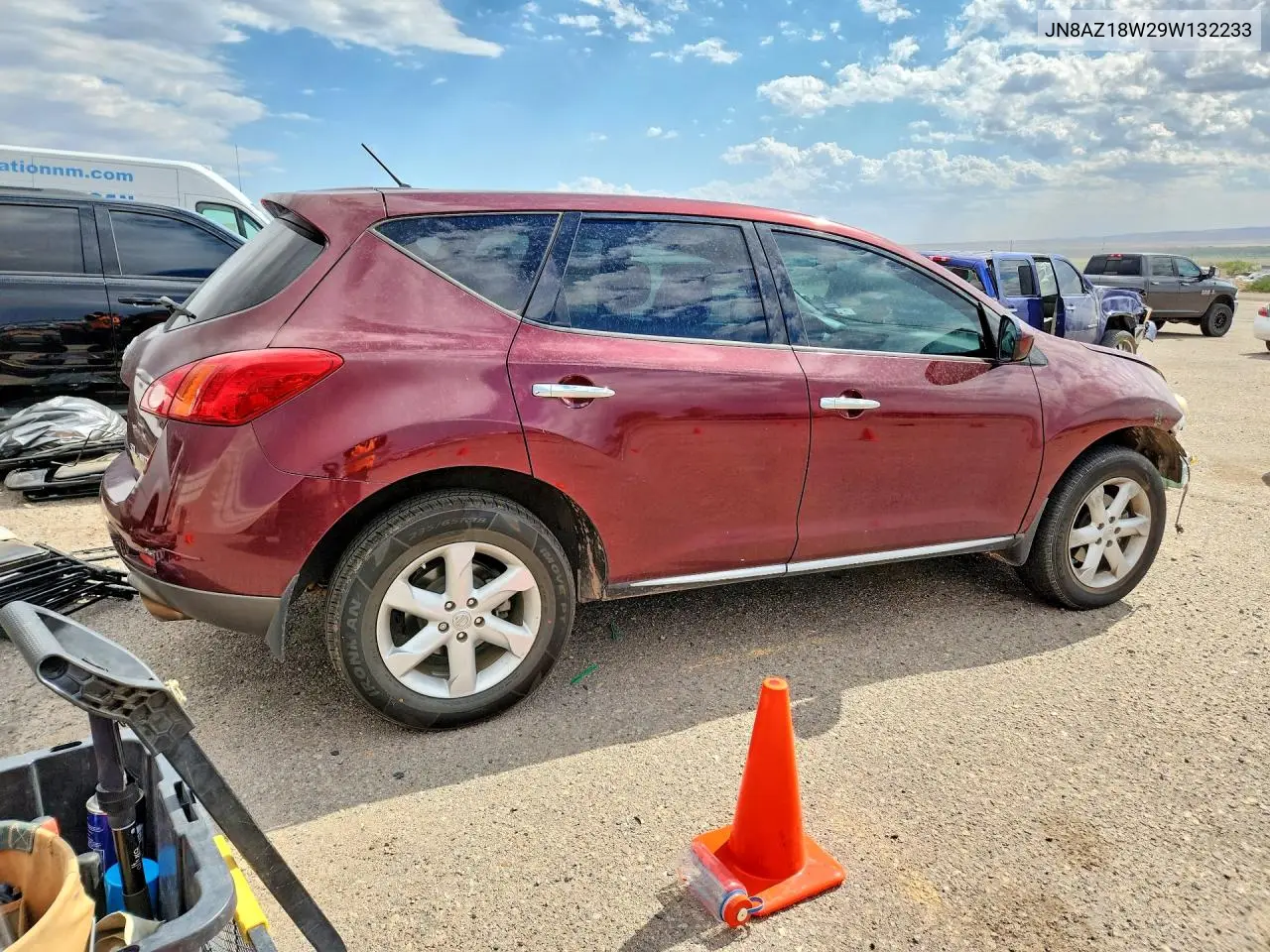 2009 Nissan Murano S VIN: JN8AZ18W29W132233 Lot: 60981276
