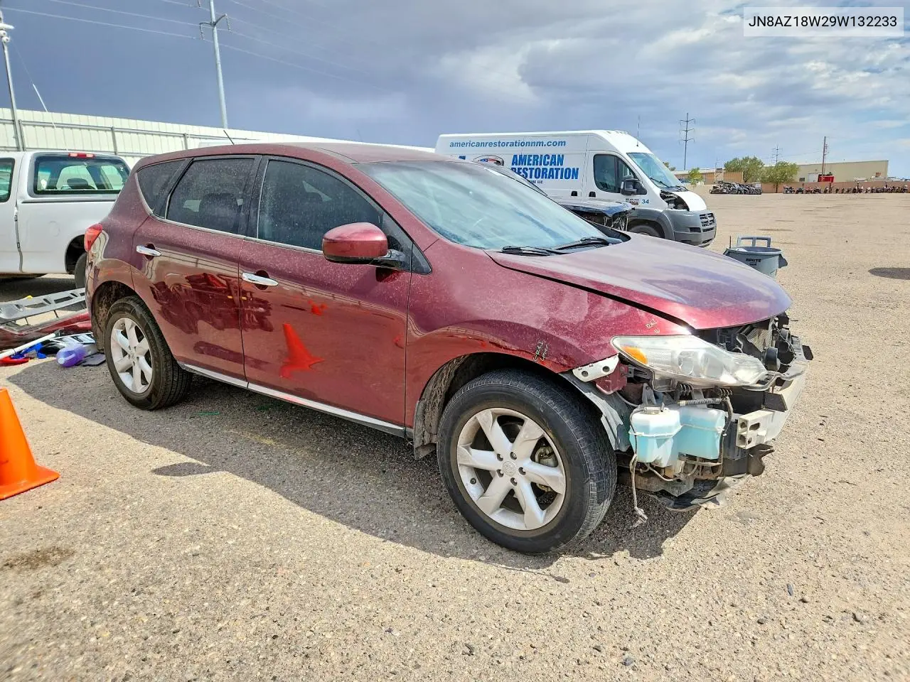 2009 Nissan Murano S VIN: JN8AZ18W29W132233 Lot: 60981276