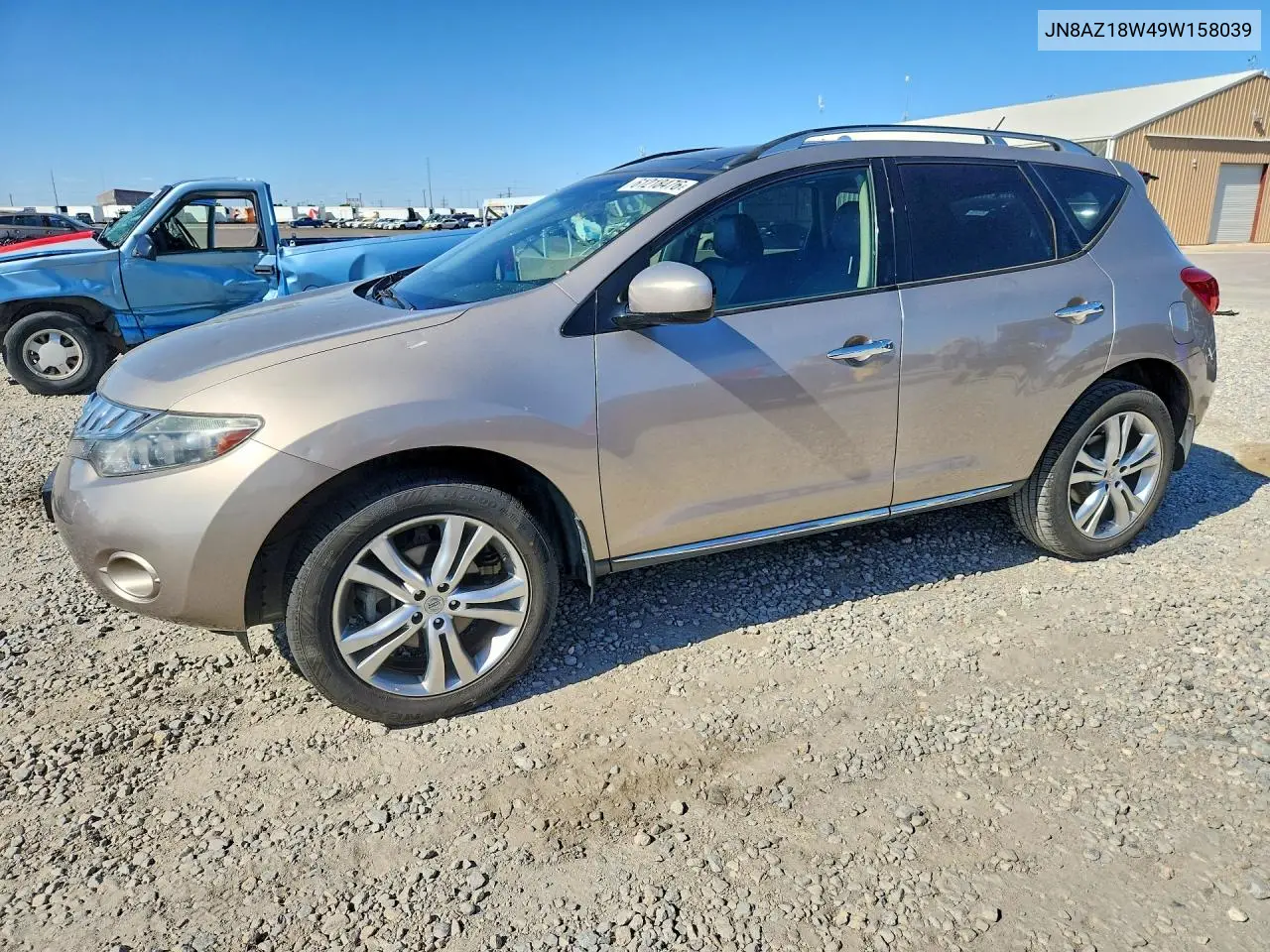 2009 Nissan Murano S VIN: JN8AZ18W49W158039 Lot: 61218476