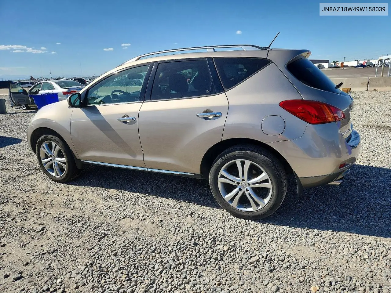 2009 Nissan Murano S VIN: JN8AZ18W49W158039 Lot: 61218476