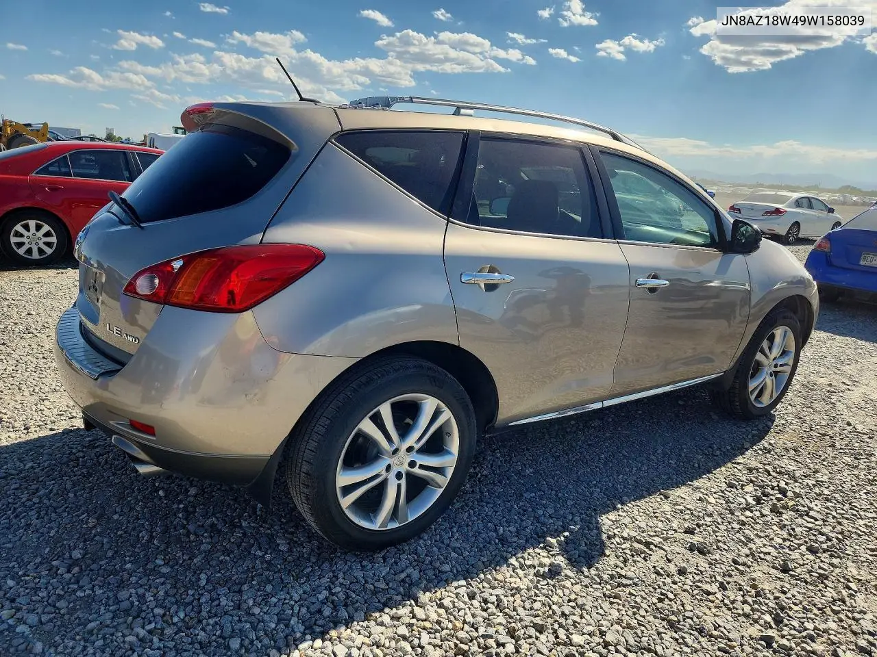 2009 Nissan Murano S VIN: JN8AZ18W49W158039 Lot: 61218476