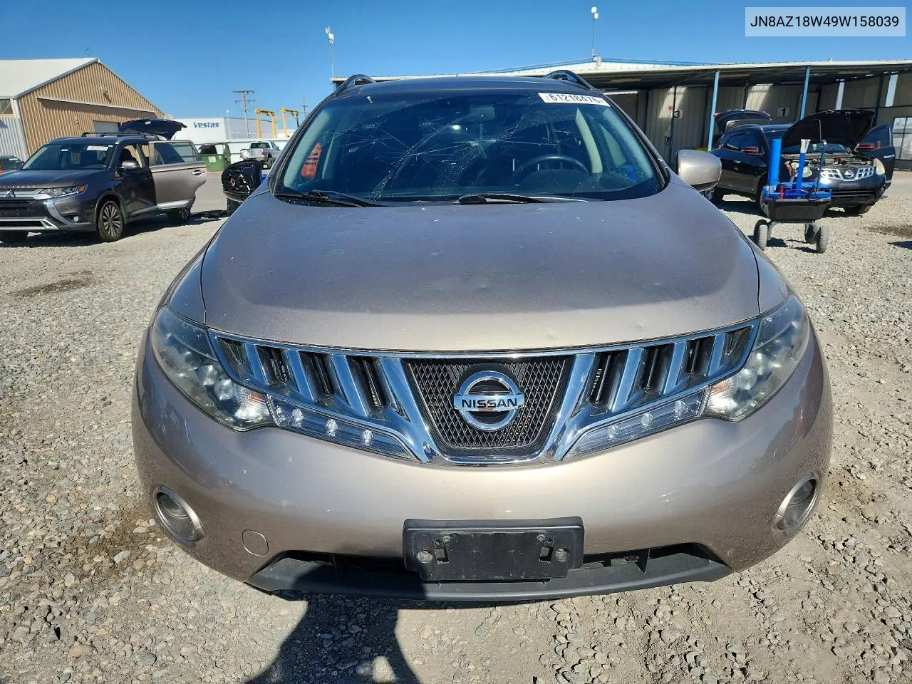 2009 Nissan Murano S VIN: JN8AZ18W49W158039 Lot: 61218476