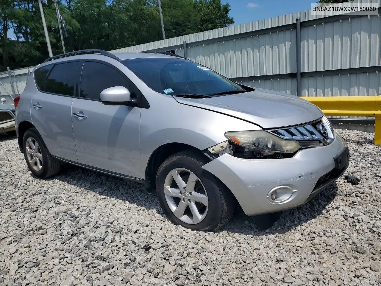 2009 Nissan Murano S VIN: JN8AZ18WX9W150060 Lot: 61333666