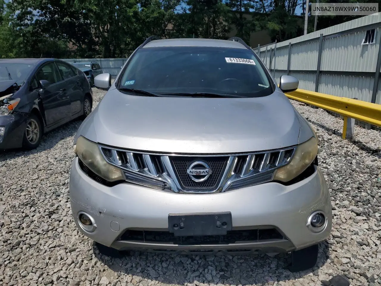 2009 Nissan Murano S VIN: JN8AZ18WX9W150060 Lot: 61333666