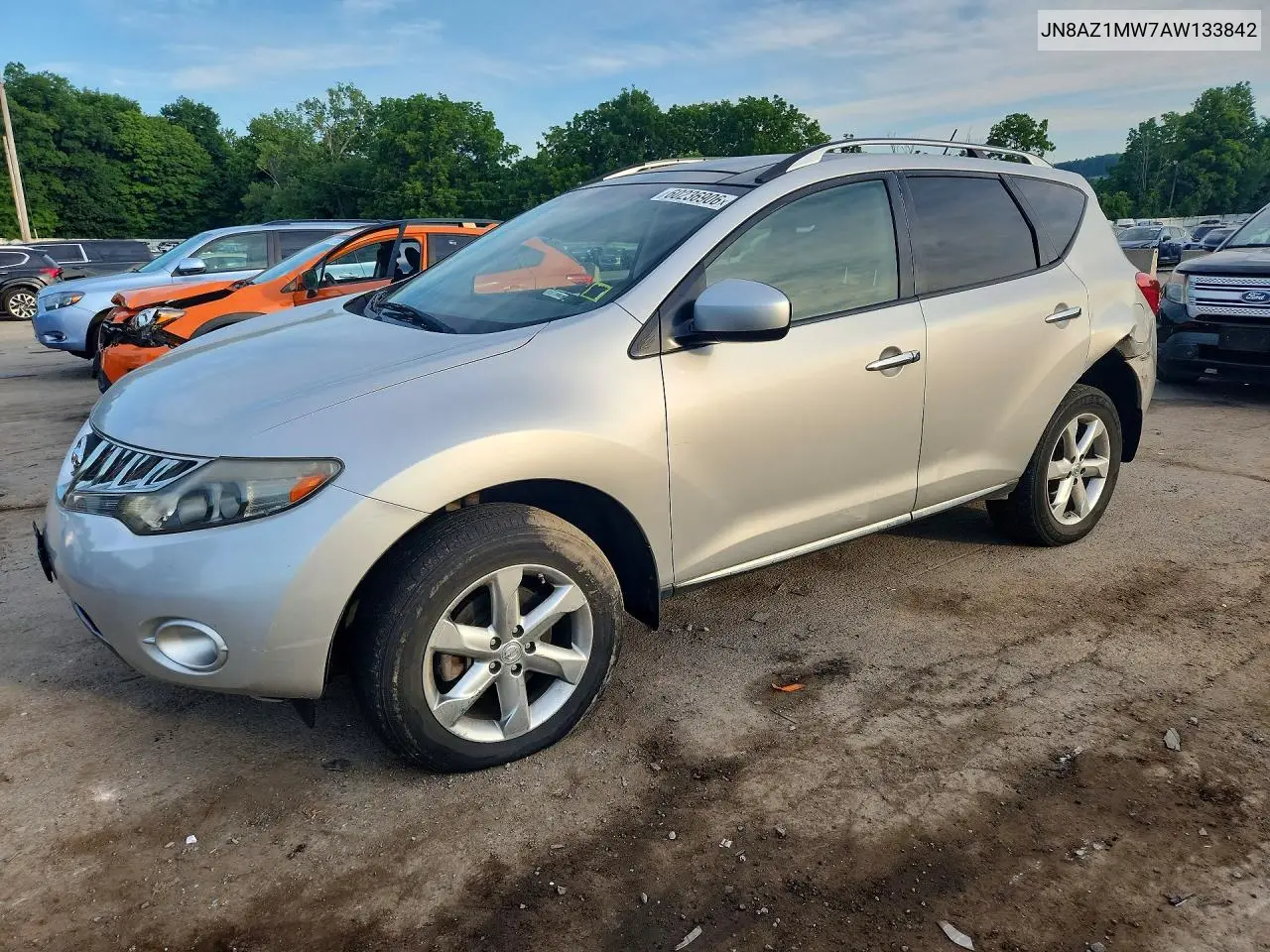 2010 Nissan Murano S VIN: JN8AZ1MW7AW133842 Lot: 60236906