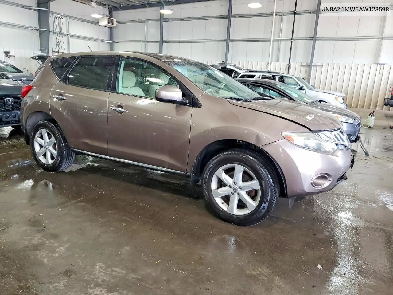 2010 Nissan Murano S VIN: JN8AZ1MW5AW123598 Lot: 61353156