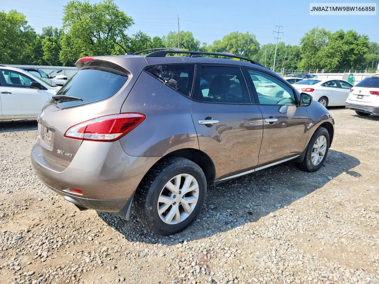 2011 Nissan Murano S VIN: JN8AZ1MW9BW166858 Lot: 61080376