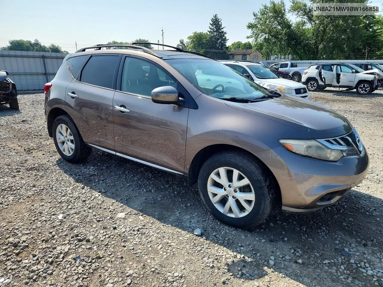 2011 Nissan Murano S VIN: JN8AZ1MW9BW166858 Lot: 61080376