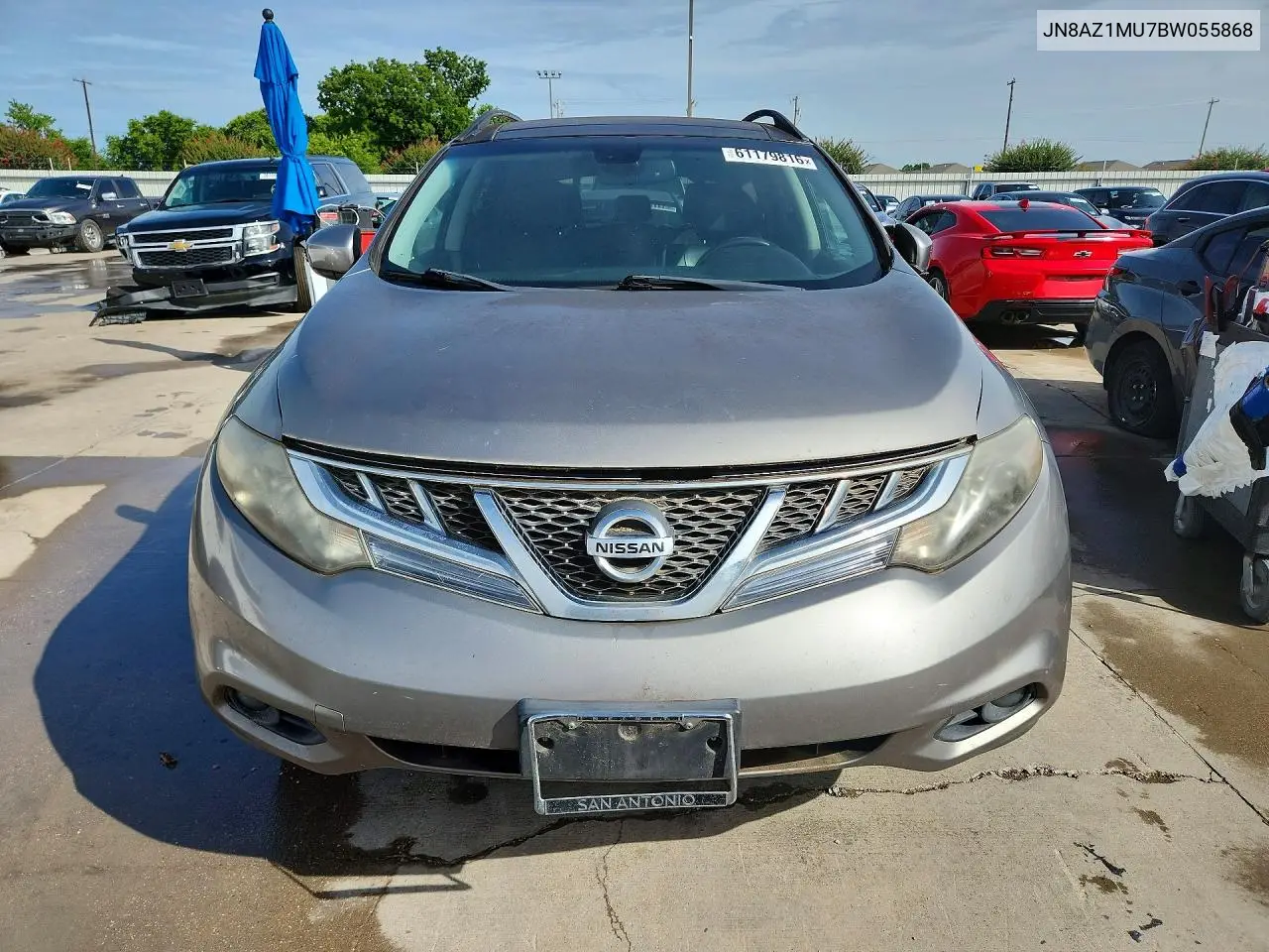 2011 Nissan Murano S VIN: JN8AZ1MU7BW055868 Lot: 61179816