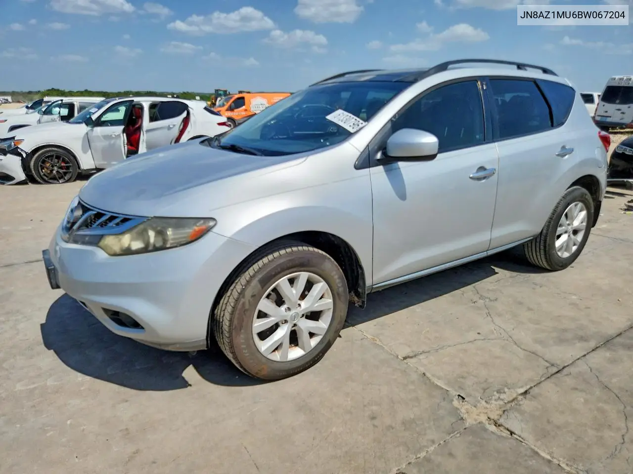 2011 Nissan Murano S VIN: JN8AZ1MU6BW067204 Lot: 61330796